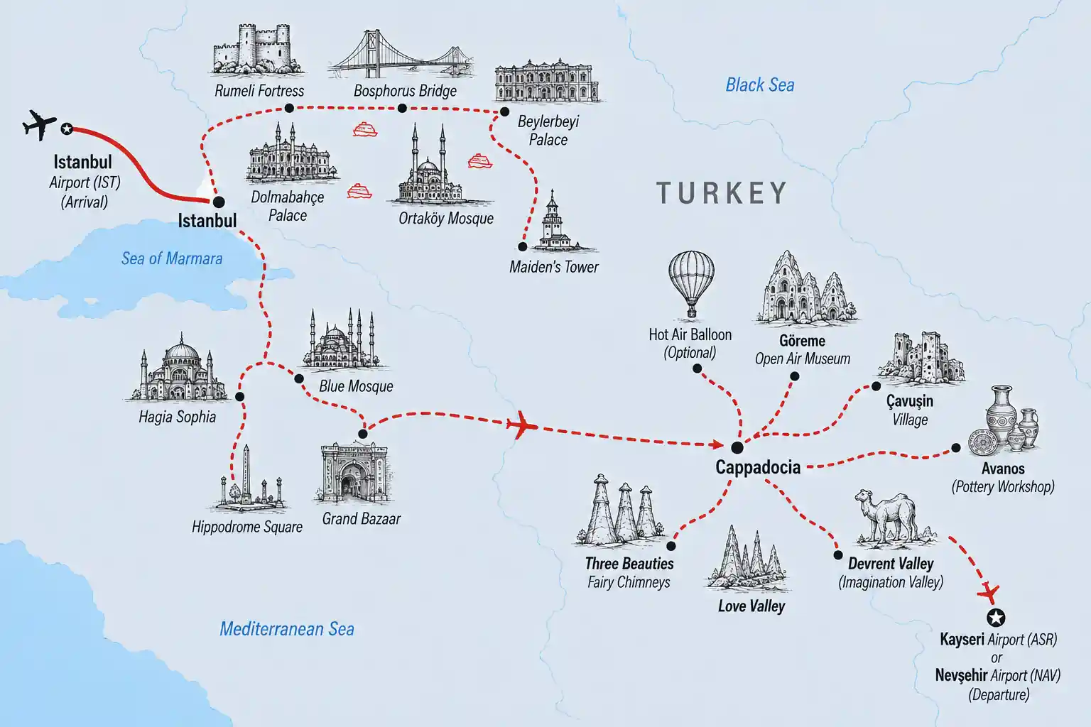 4 Days Istanbul & Cappadocia Express