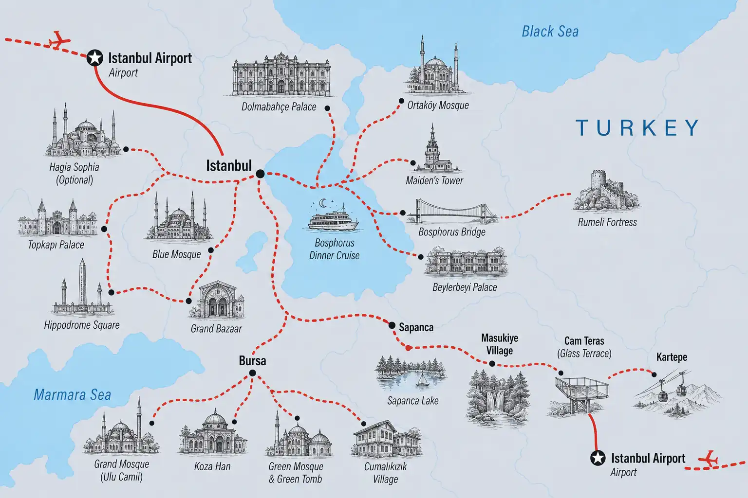 5 Days Istanbul , Bursa & Sapanca