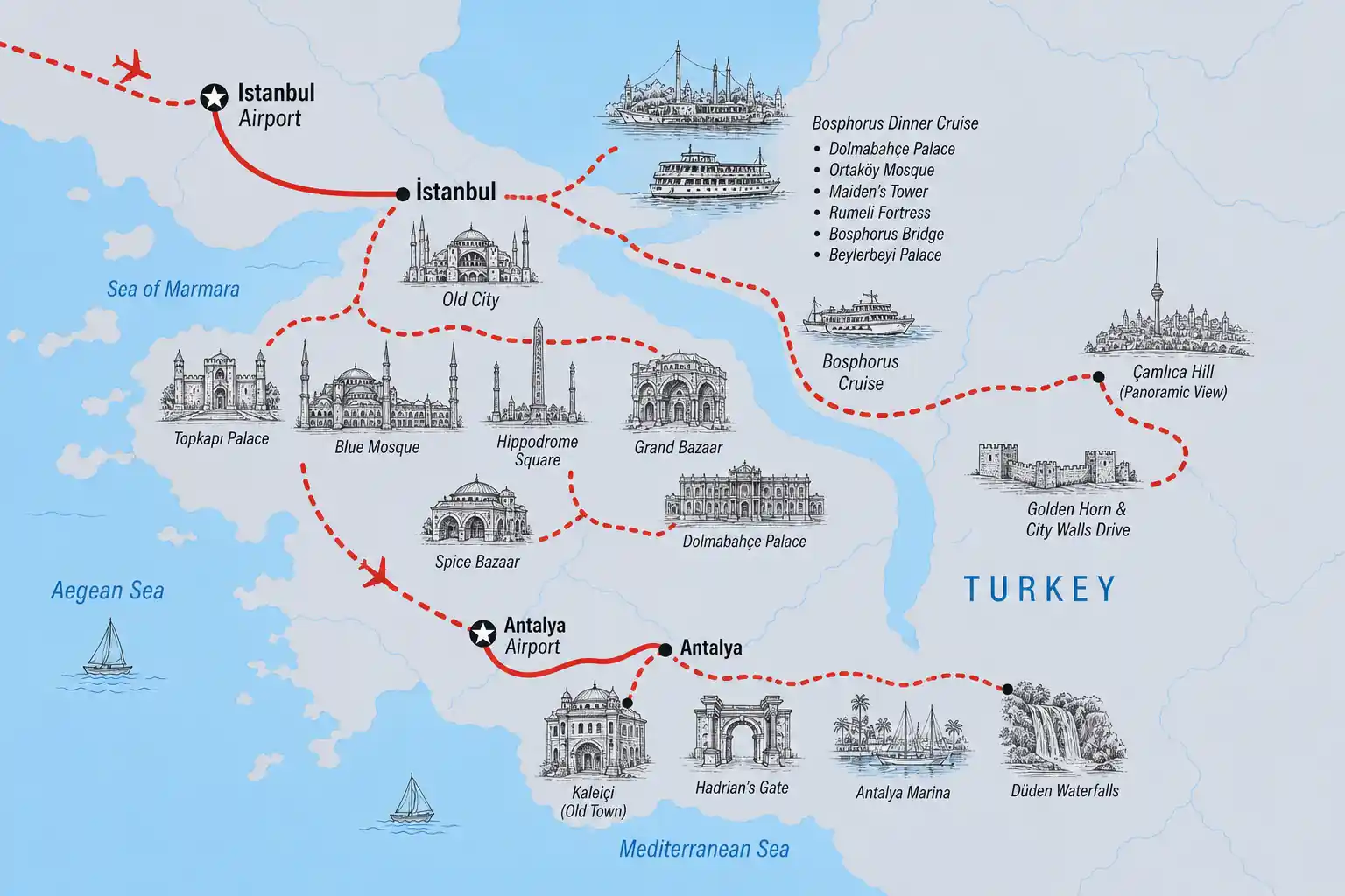 6 Days Istanbul & Antalya