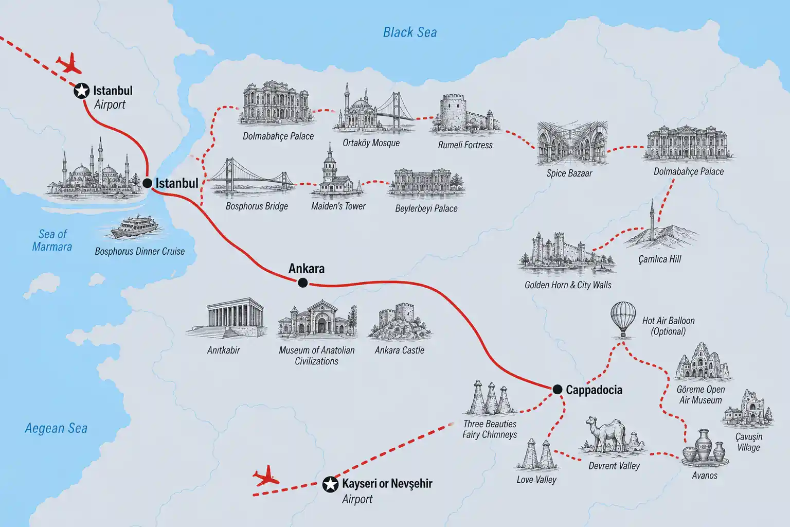 7 Days Istanbul & Ankara Cappadocia Experience 