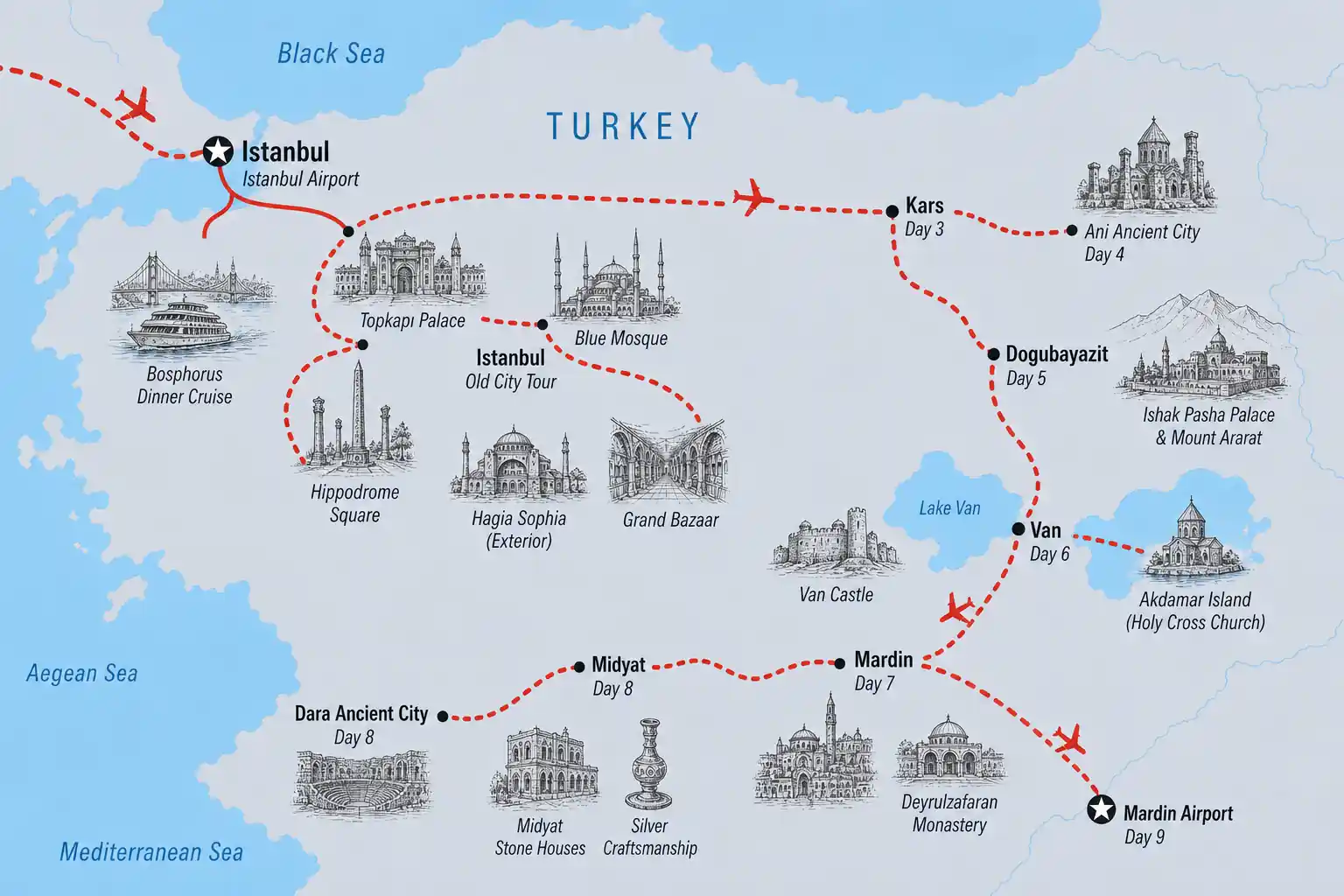 9 Days Eastern Turkey Grand Tour